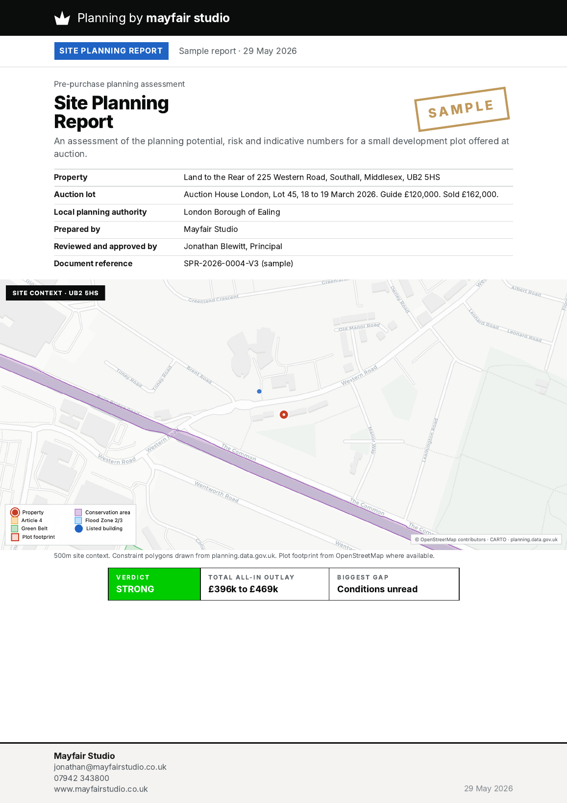 Southall, West London Pro Report cover